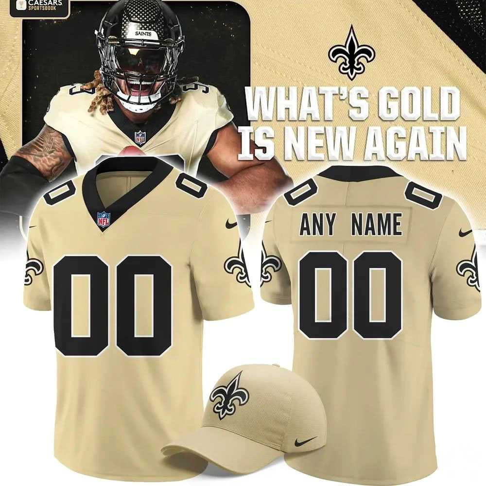 New Orleans Saints Gameday Golds Alternate Game 2026 Jersey