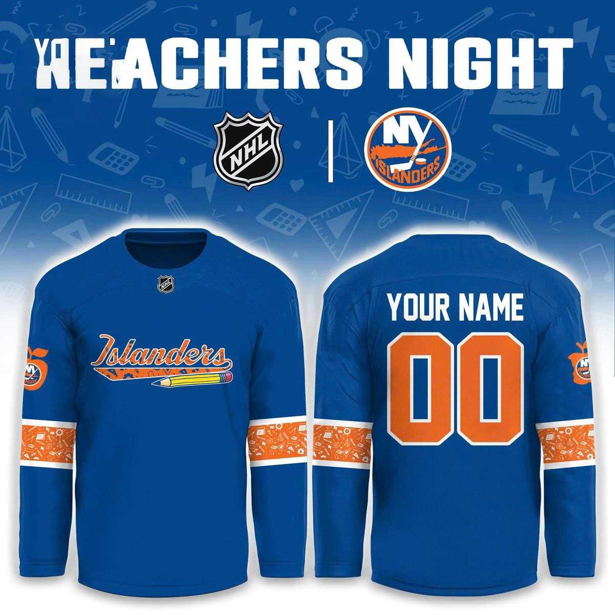 New York Islanders Teacher Appreciation 2026 Night Hockey Jersey