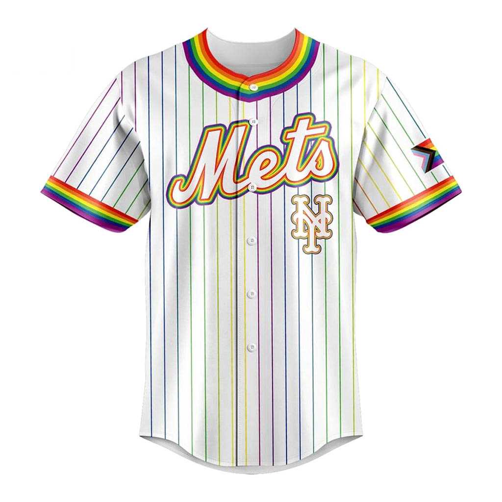 New York Mets Celebration Pride Night 2026 Baseball Jersey New York Mets Celebration Pride Night 2026 Baseball Jersey