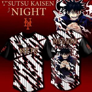 New York Mets Jujutsu Kaisen Night 2026 Edition Baseball Jersey