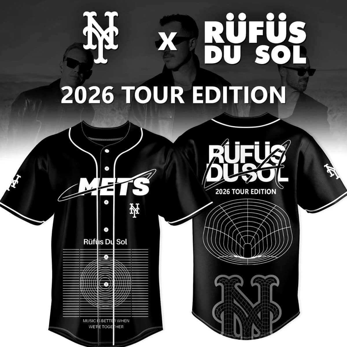 New York Mets RUFUS DU SOL Tour 2026 Baseball Jersey