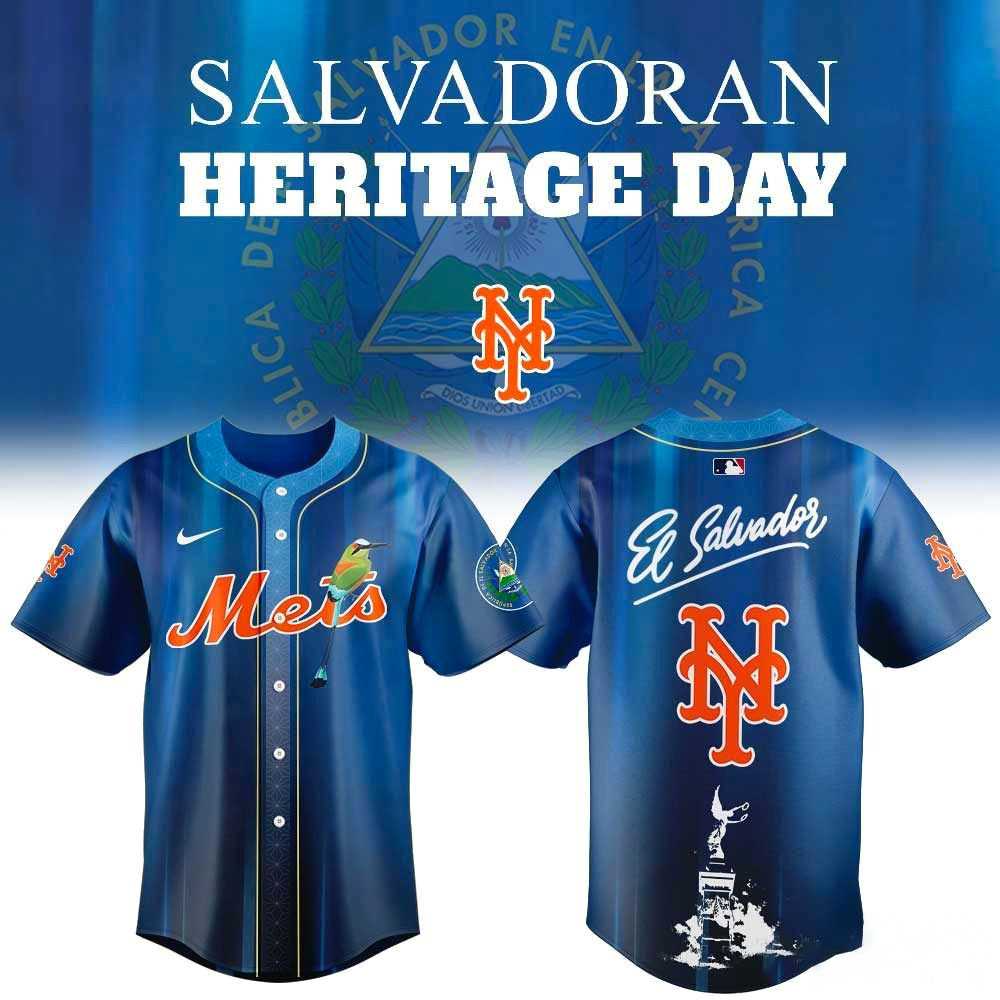 New York Mets Salvadoran Heritage Day 2026 Jersey New York Mets Salvadoran Heritage Day 2026 Jersey