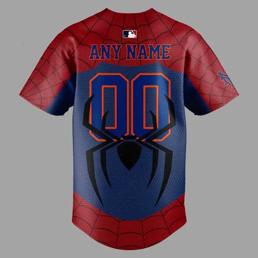 New York Mets Spider Man 2026 Custom Name Jersey New York Mets Spider Man 2026 Custom Name Jersey