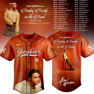 New York Yankees Alex Warren Finding Family on the Road Tour 2026 Baseball Jersey