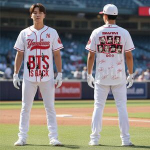 New York Yankees BTS SWIM 2026 Special Baseball Jersey 5