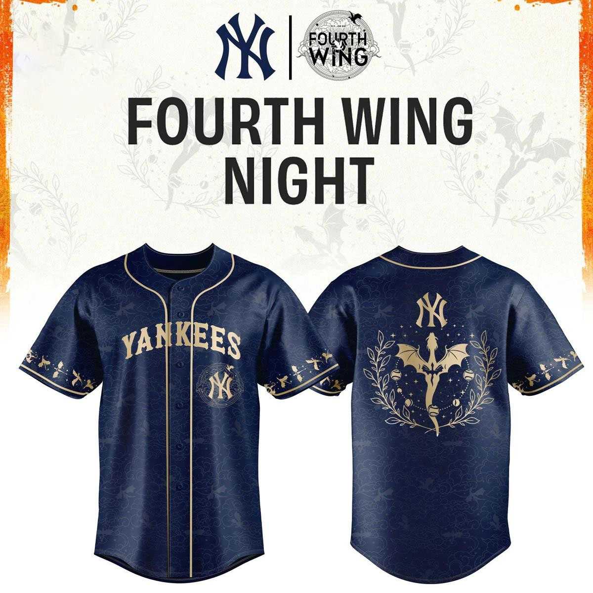 New York Yankees Fouth Wings 2026 Night Baseball Jersey
