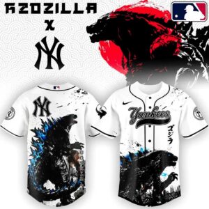 New York Yankees Godzilla Monster Baseball Jersey
