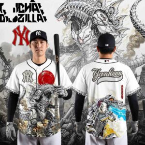 New York Yankees MechaGodzilla Monster Edition Baseball Jersey