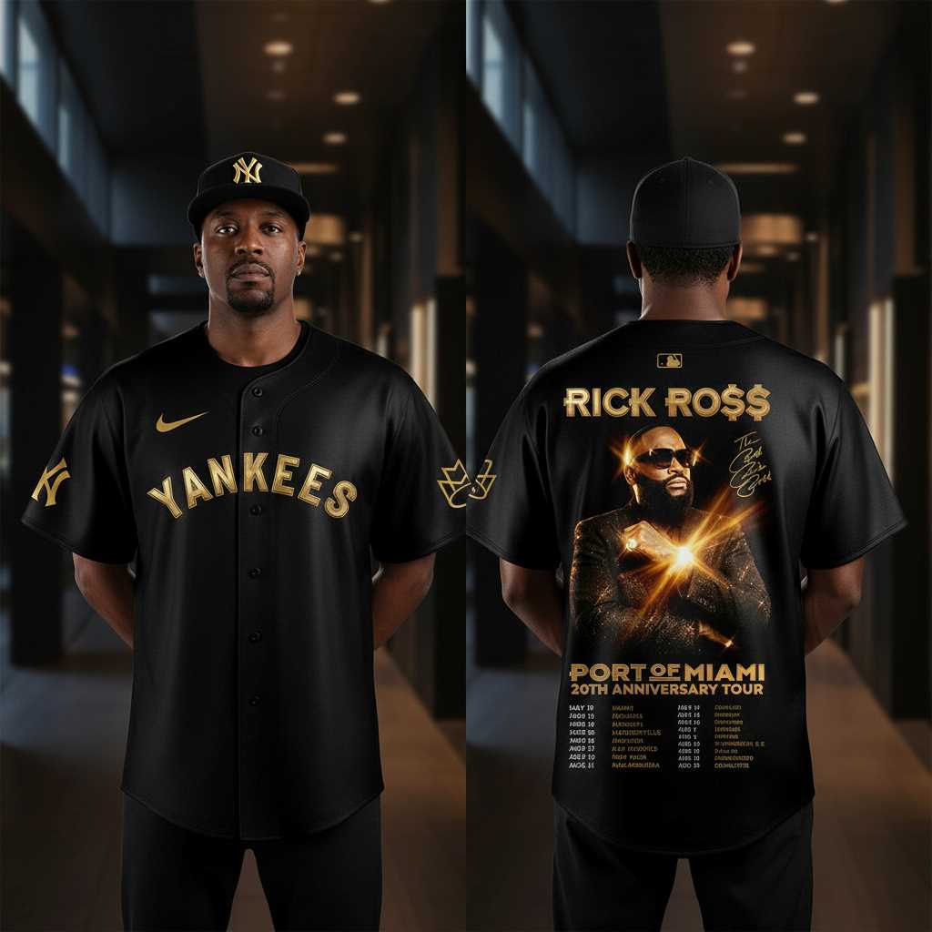 New York Yankees Avenged Sevenfold North American Tour 2026 Jersey