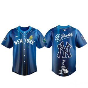 New York Yankees Salvadoran Heritage Day 2026 Baseball Jersey