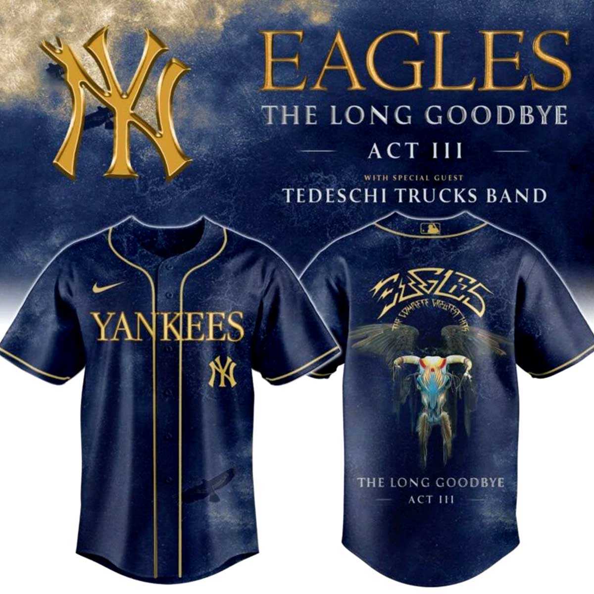 New York Yankees The Long Goodbye Final Tour Baseball Jersey