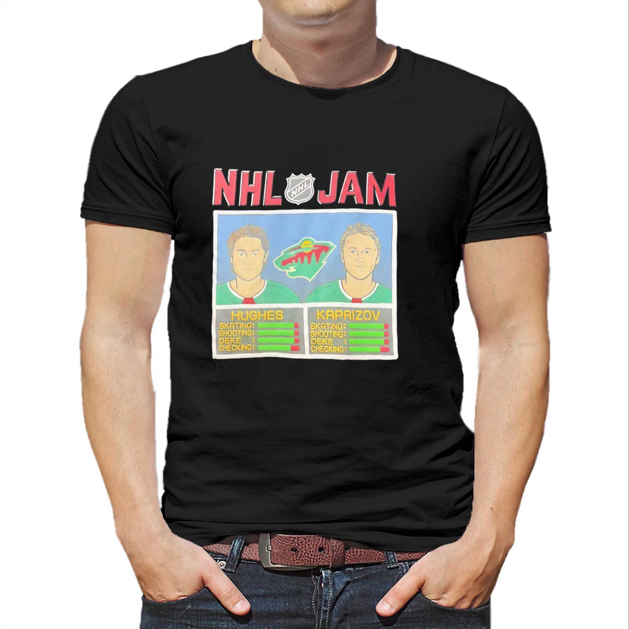 Nhl Jam Hughes And Kaprizov Tee