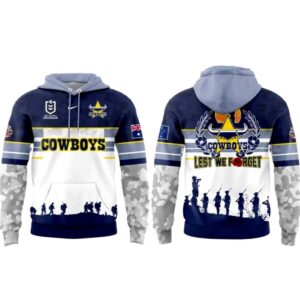 North Queensland Cowboys A N Z A C Day 2026 Edition Hoodie