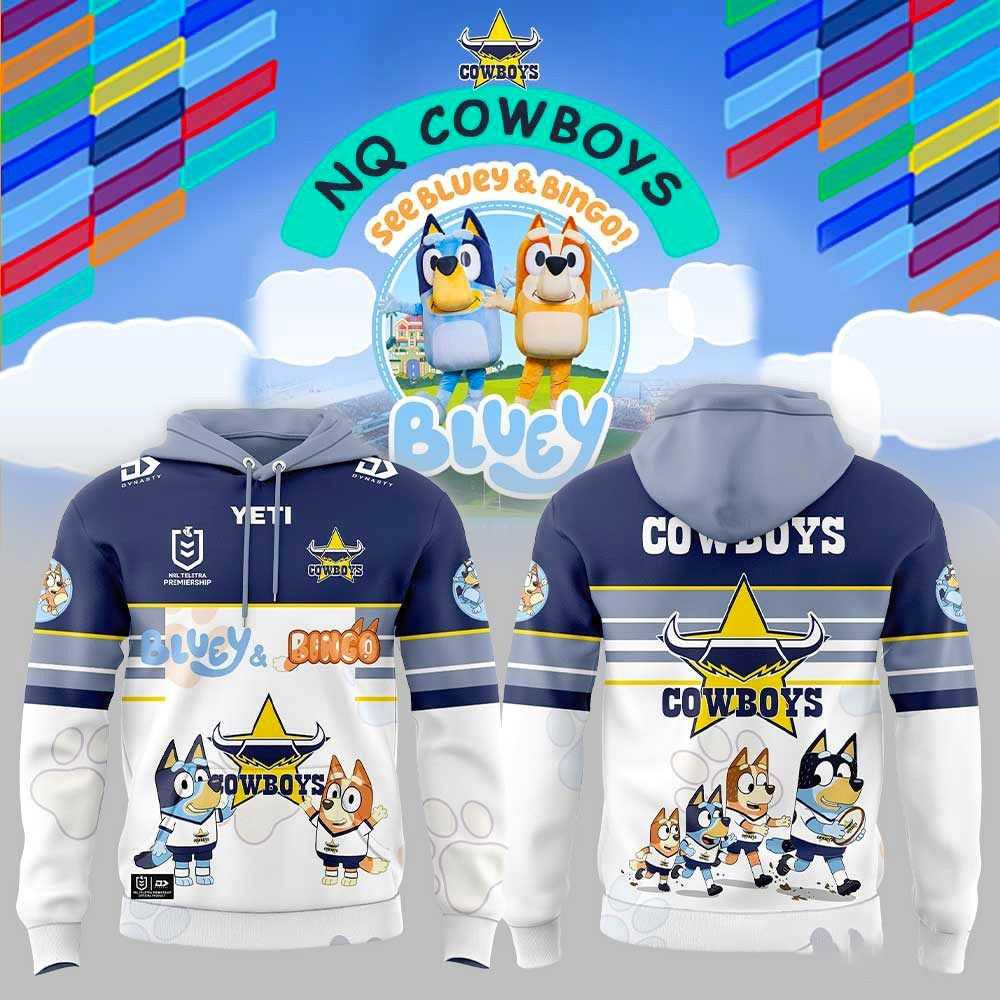 North Queensland Cowboys Bluey 2026 Hoodie North Queensland Cowboys Bluey 2026 Hoodie