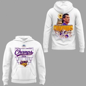 Northern Iowa Panthers Missouri Valley Champions 2026 Hoodie Tees