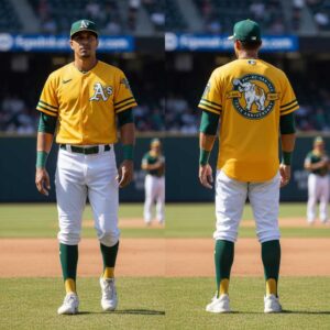 Oakland Athlerics 125th Anniversary 1901 2026 Yellow Baseball Jersey 5