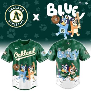 Oakland Athletics Bluey Night Limited Baseball Jersey