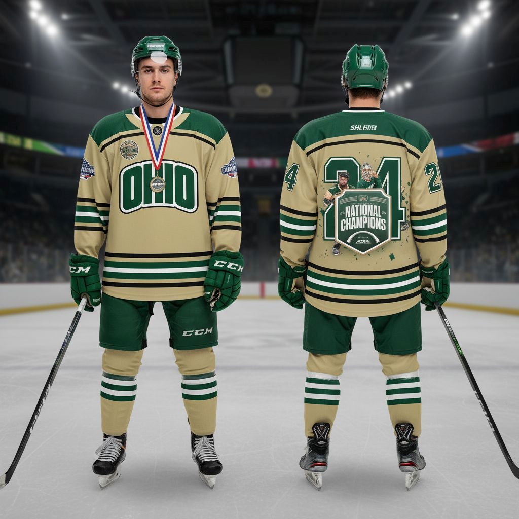 Ohio Bobcats ACHA Division 1 National Champions 2026 Hockey Jersey