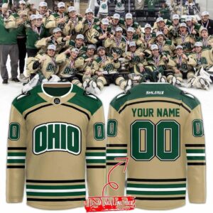 Ohio Bobcats ACHA Division 1 National Champions 2026 Custom Hockey Jersey