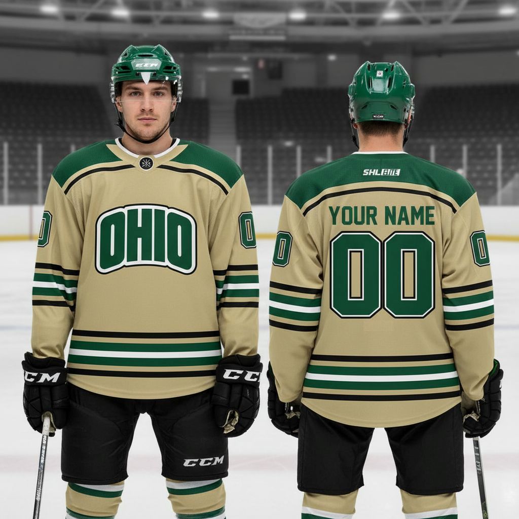 Ohio Bobcats ACHA Division 1 National Champions 2026 Custom Hockey Jersey
