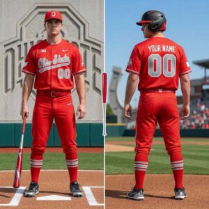 Ohio State Buckeyes Baseball 2026 Red Jersey