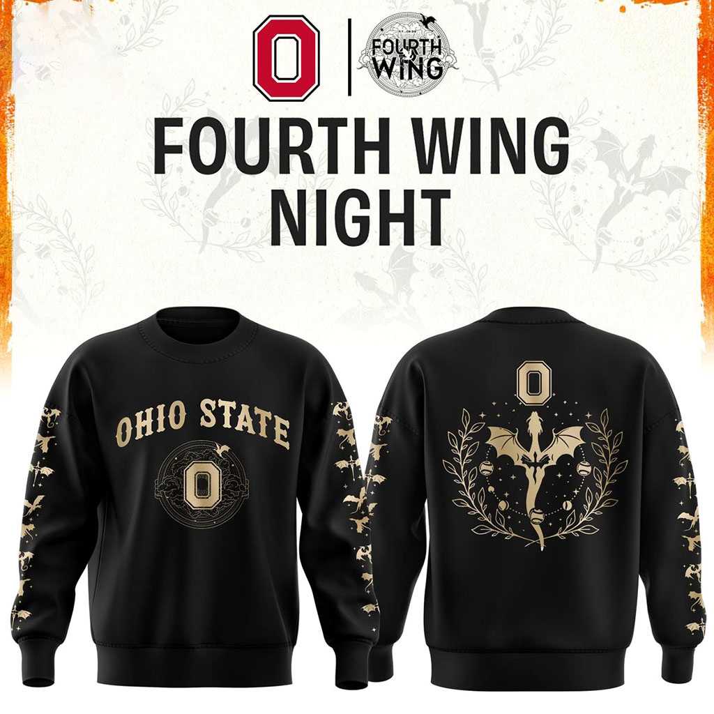 Ohio State Buckeyes Fourth Night 2026 NCAA Football Black Hoodie Tee Ohio State Buckeyes Fourth Night 2026 NCAA Football Black Hoodie Tee