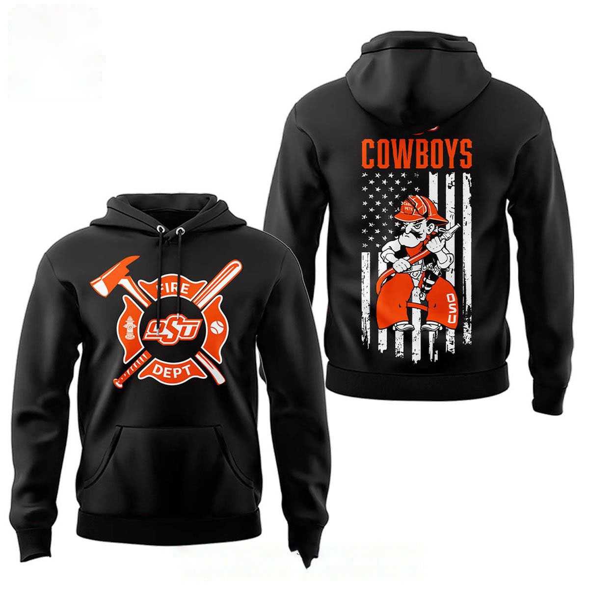 Oklahoma State Cowboys Firefighters Baseball Night 2026 Hoodie Tee Oklahoma State Cowboys Firefighters Baseball Night 2026 Hoodie Tee