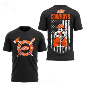Oklahoma State Cowboys Firefighters Baseball Night 2026 Hoodie Tee