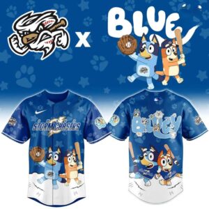 Omaha Storm Chasers Bluey Night Limited Baseball Jersey