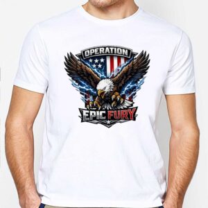 Operation Epic Fury Cinematic Patriotic Lightning Shirt