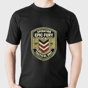 Operation Epic Fury The Retro 90s Command Patch Shirt