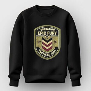 Operation Epic Fury The Retro 90s Command Patch Shirt