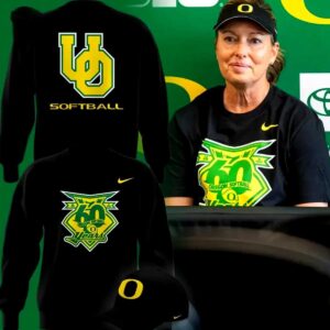 Oregon Ducks Coach Melyssa Lombardi Hoodie new logo Celebrating 60 years Hoodie