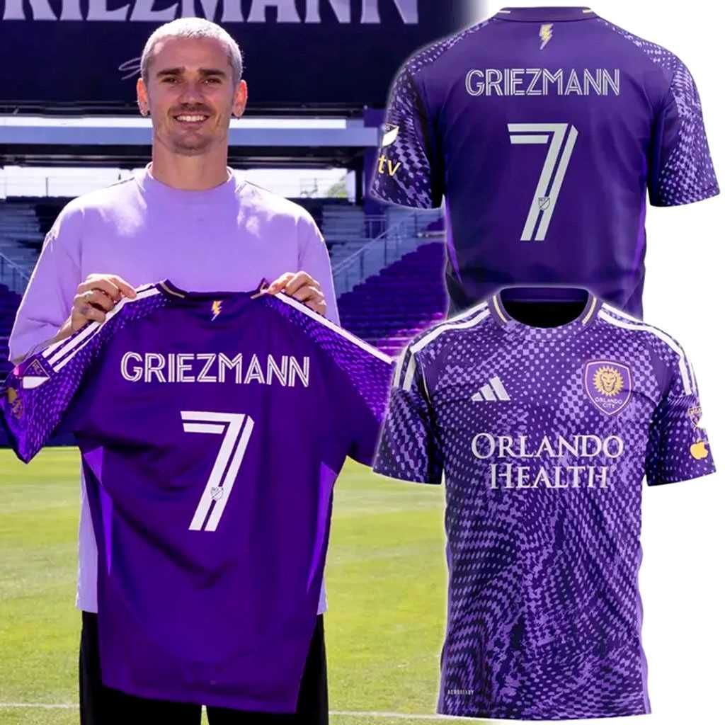 Orlando City SC Antoine Griezmann Purple 2026 Soccer Jersey Orlando City SC Antoine Griezmann Purple 2026 Soccer Jersey