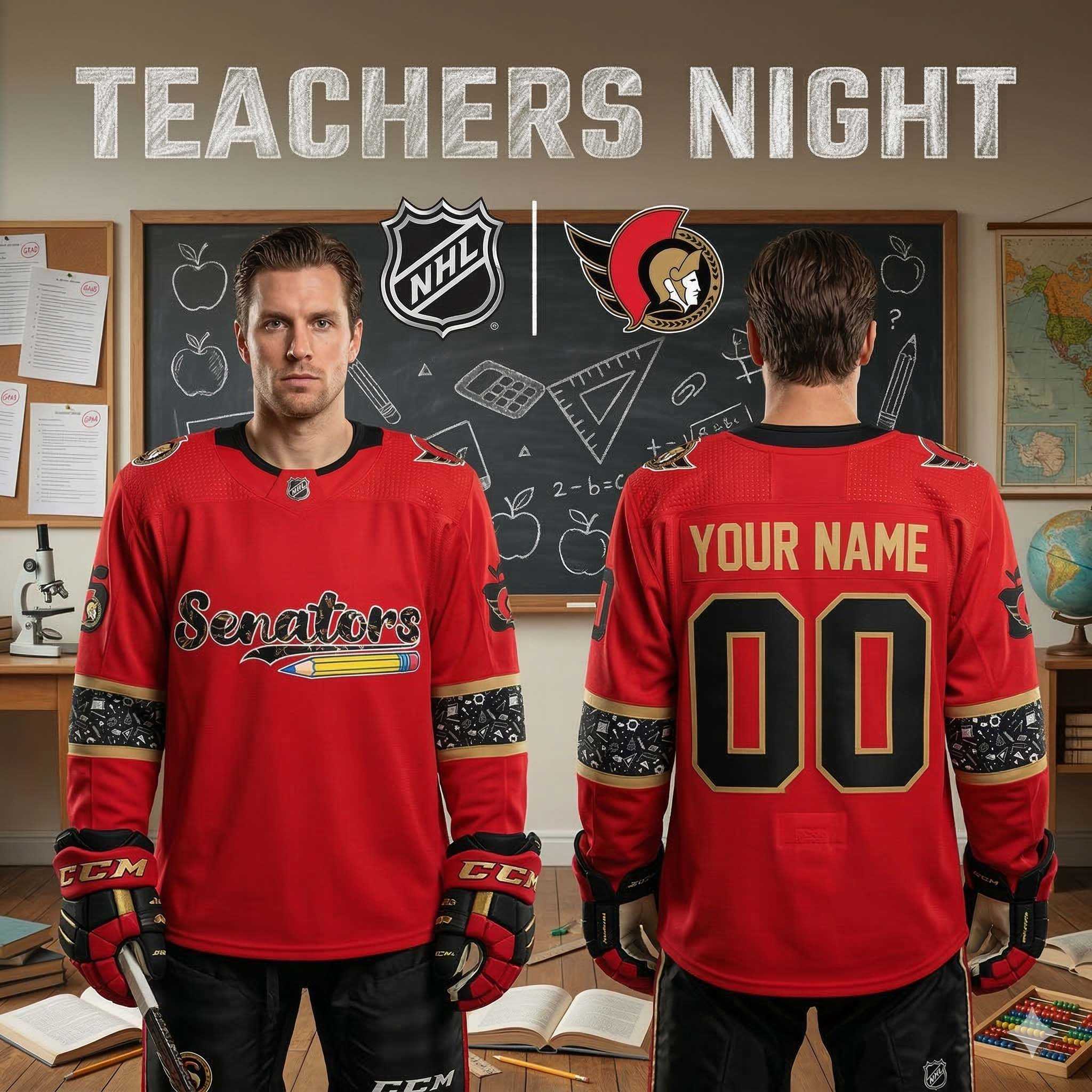 Ottawa Senators Teacher Appreciation 2026 Night Hockey Jersey