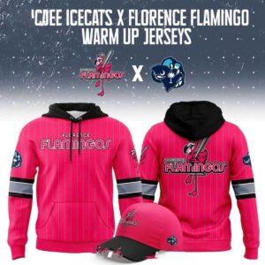 Pee Dee IceCats Florence Flamingos Warm Up Game 2026 Hoodie Tee