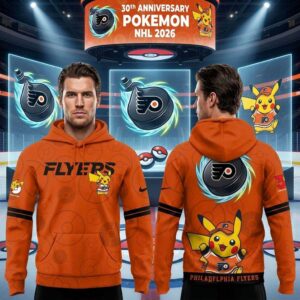 Philadelphia Flyers Pokemon 30th Anniversary 2026 Hoodie Tee