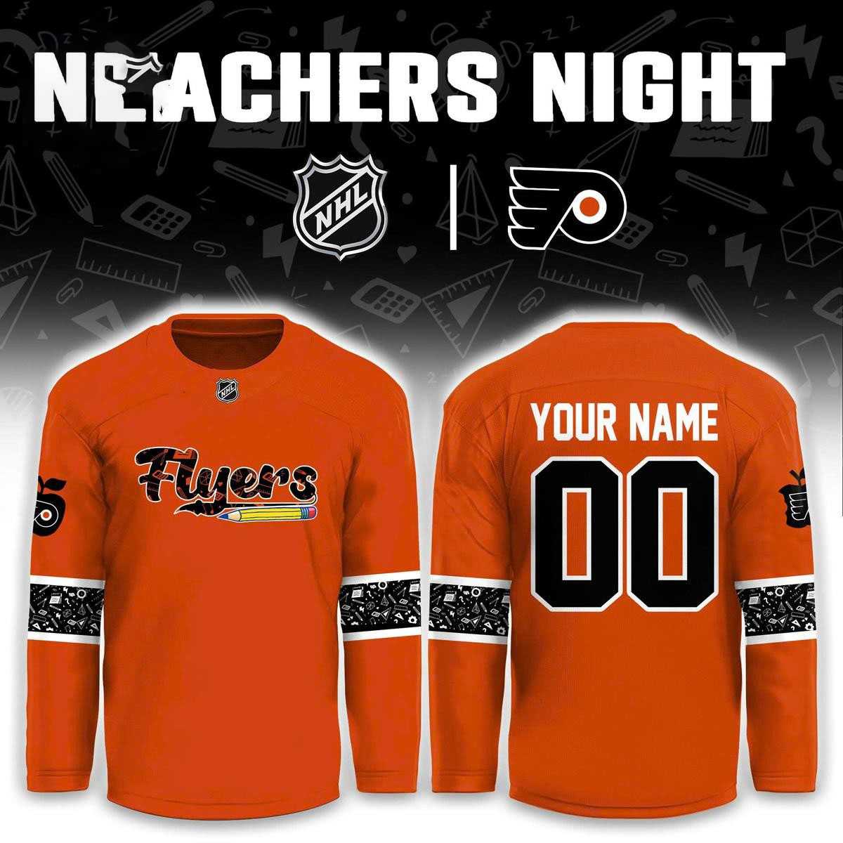 Philadelphia Flyers Teacher Appreciation 2026 Night Hockey Jersey