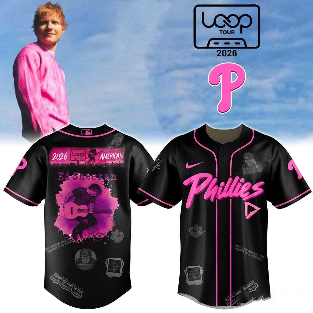 Philadelphia Phillies Ed Sheeran Loop Tour 2026 Jersey