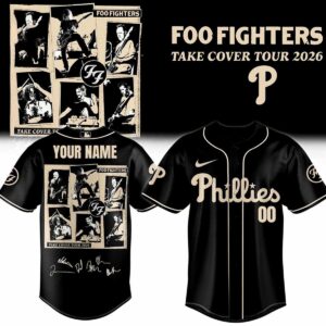 Philadelphia Phillies Foo Fighters Take Cover Tour 2026 Baseball Jersey