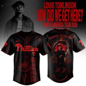Philadelphia Phillies Louis Tomlinson America Tour 2026 Jersey