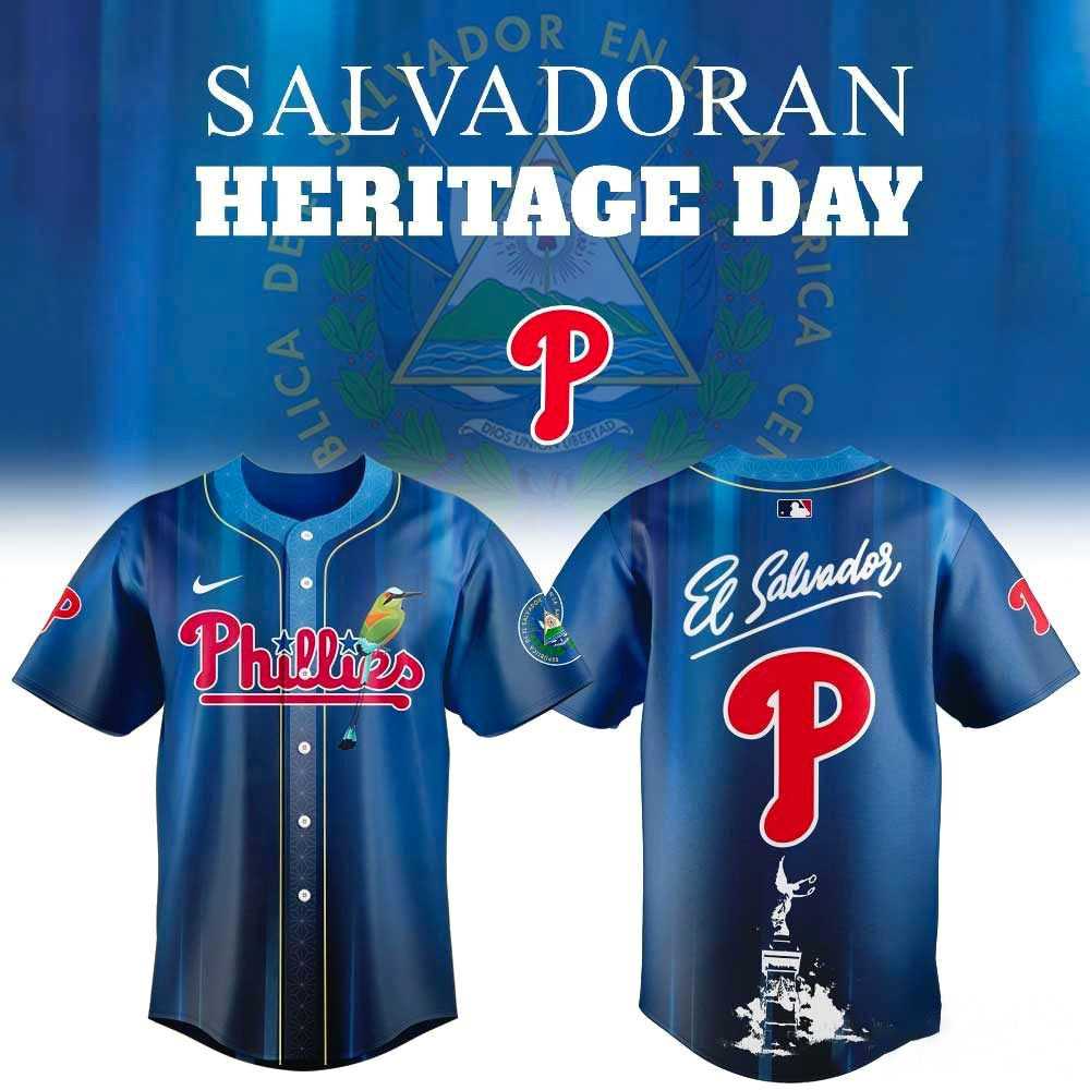 Philadelphia Phillies Salvadoran Heritage Day 2026 Jersey