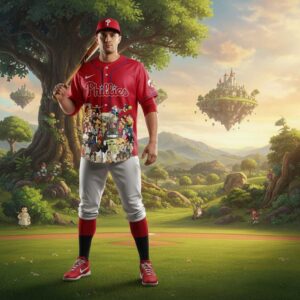 Philadelphia Phillies Studio Ghibli 40th Anniversary Jersey 5