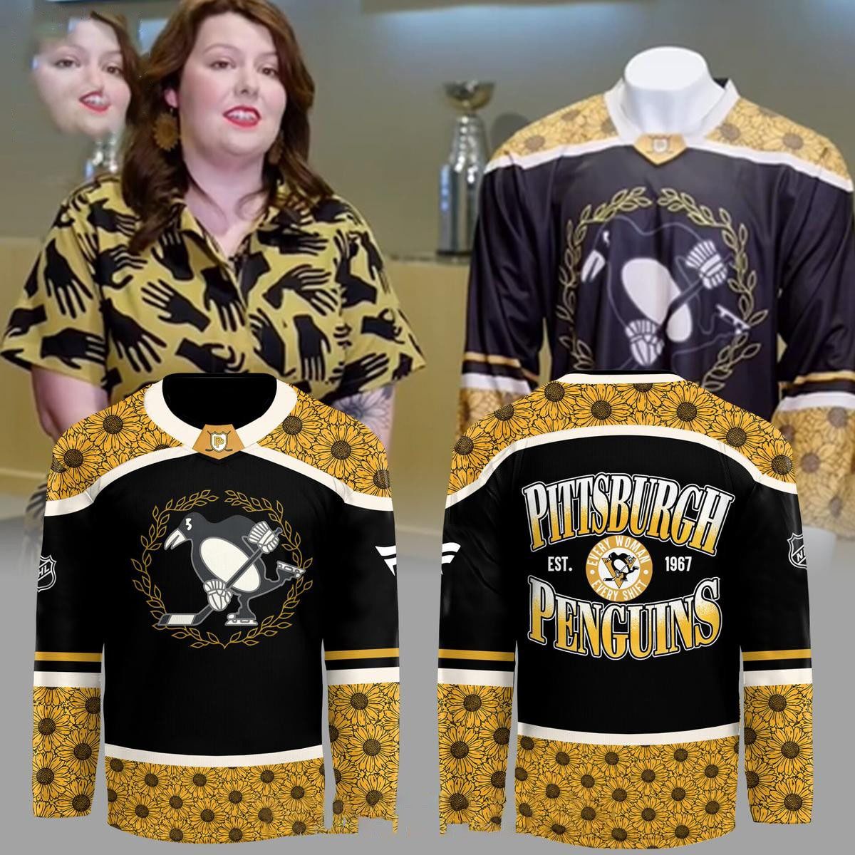 Pittsburgh Penguins Her Hockey Day 2026 Sunflower Hockey Jersey