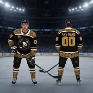 Pittsburgh Penguins Her Hockey Day 2026 Sunflower Custom Hockey Jersey