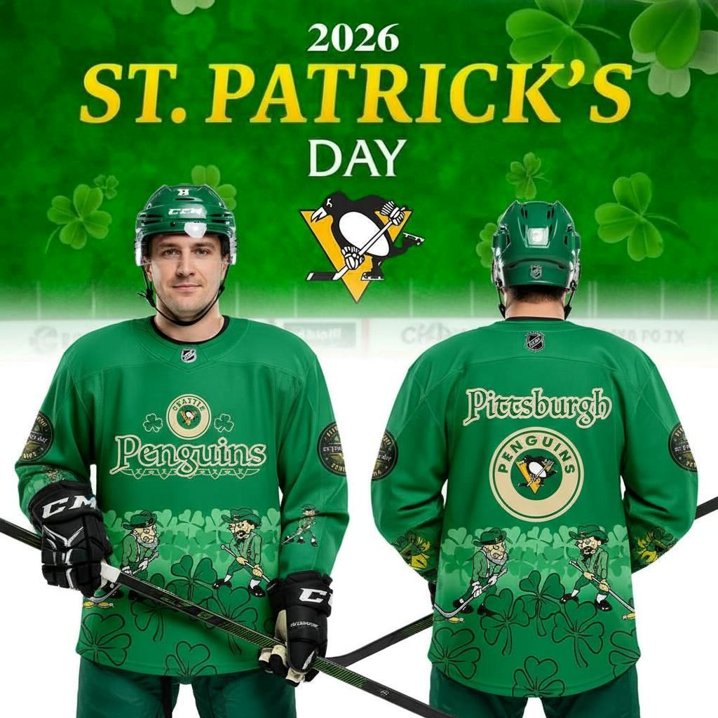 Pittsburgh Penguins St Patrick’s Day 2026 Limited Hockey Jersey