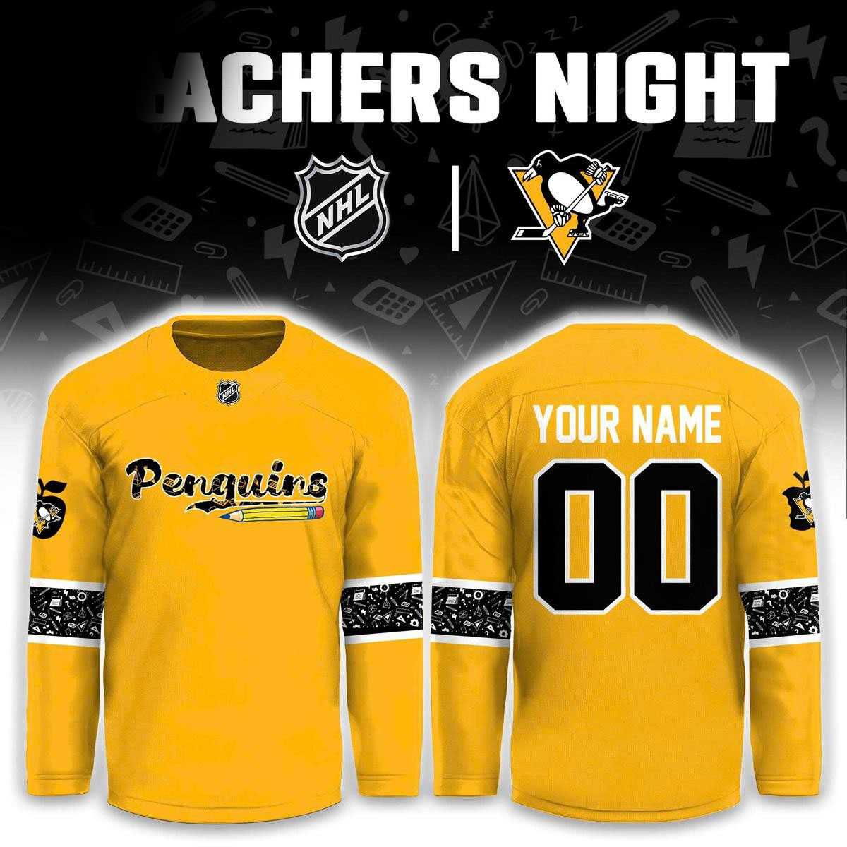 Pittsburgh Penguins Teacher Appreciation 2026 Night Hockey Jersey