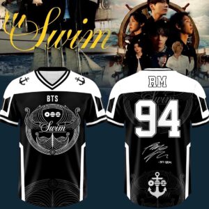 RM BTS Swim Arirang Album Mixed Mesh Football Jersey