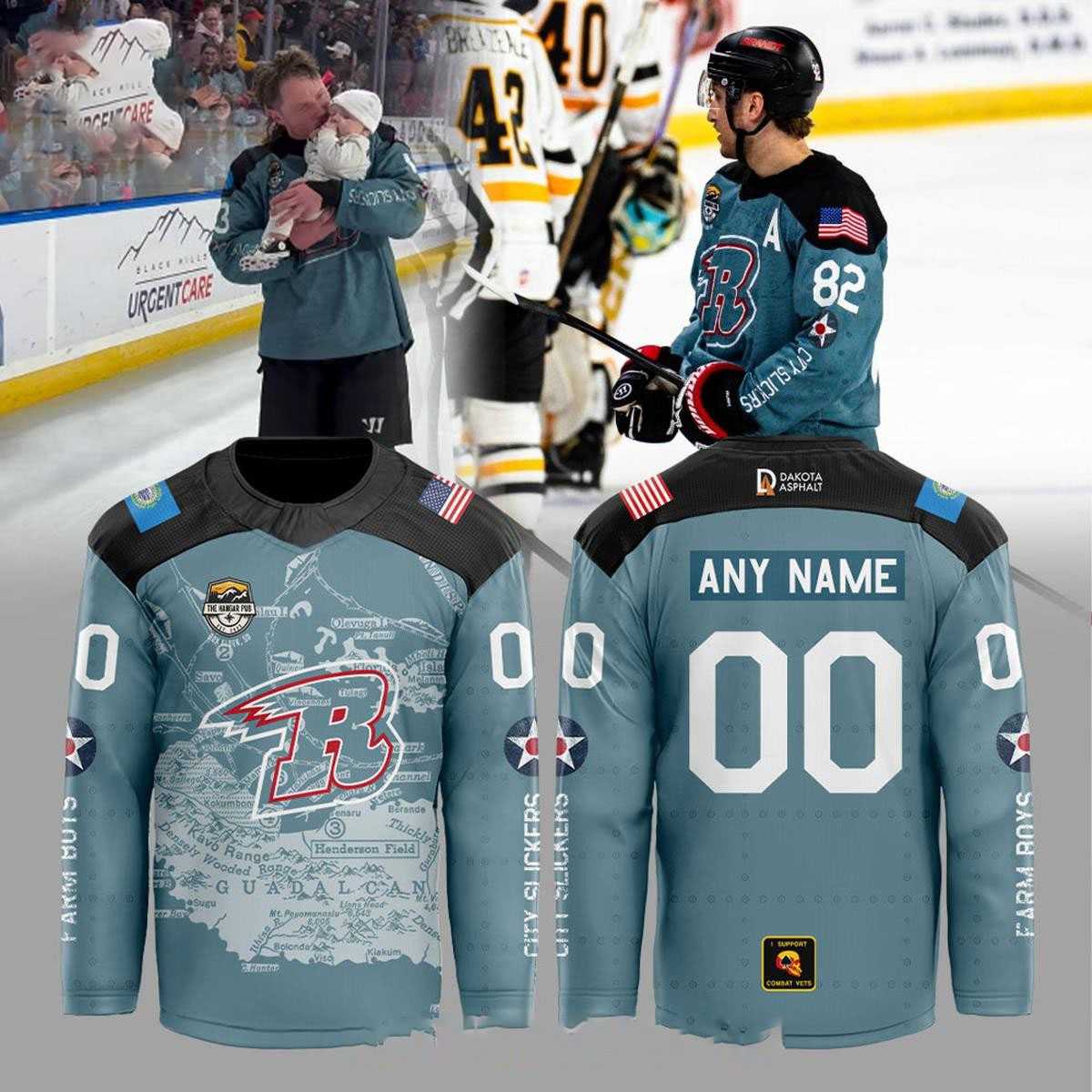 Rapid City Rush Military Appreciation 2026 NIght Custom Hockey Jersey