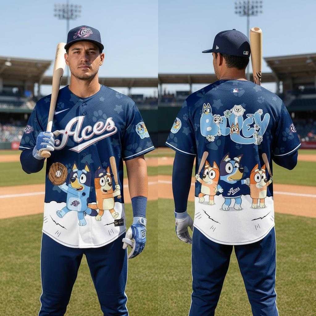 Reno Aces Bluey Night Limited Baseball Jersey
